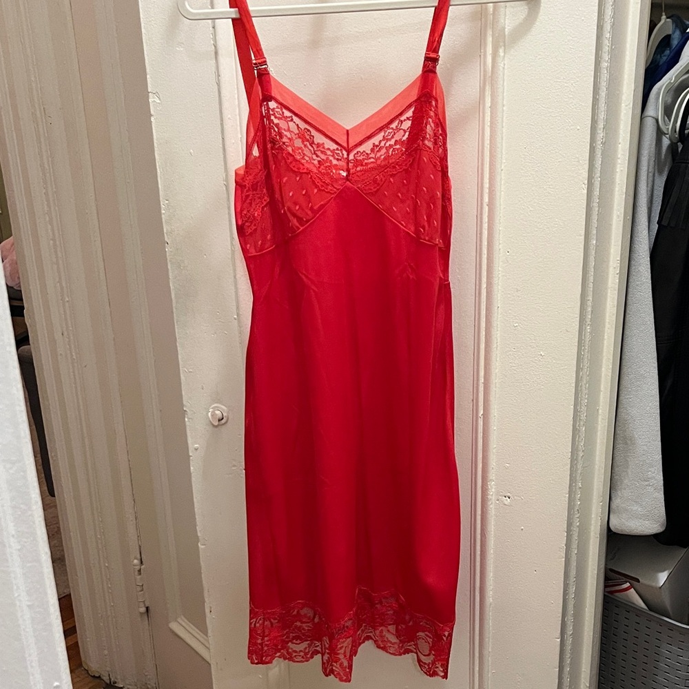 Red Lace-Trim Slip - Women Intimates & Sleepwear